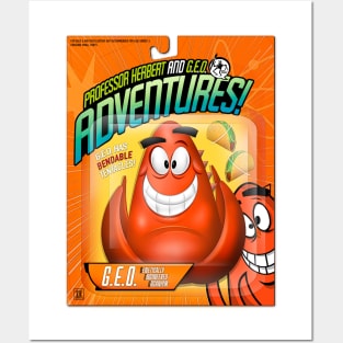 PROFESSOR HERBERT AND G.E.O. ADVENTURES: G.E.O. Action Figure Art Print Posters and Art